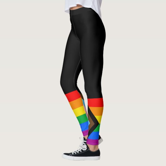 Leggings LGBTQ+ Indicateur de fierté de progrès (Gauche)
