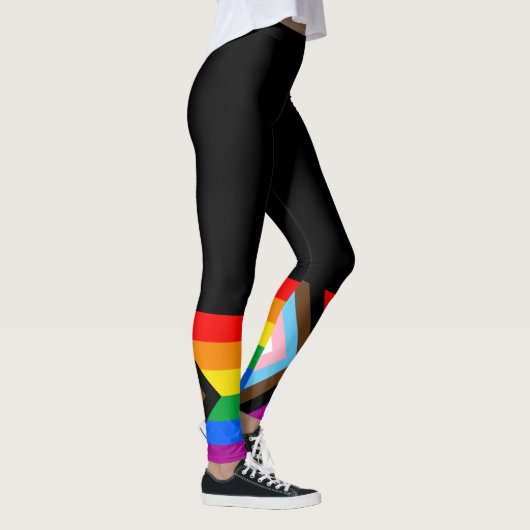 Leggings LGBTQ+ Indicateur de fierté de progrès (Droite)