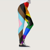 Leggings LGBTQ & Pride - drapeau de progression arc-en-ciel (Droite)