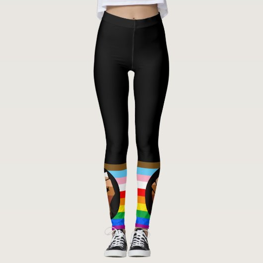 Leggings LGBTQ+ Progrès PDC Pride Indicateur (Devant)
