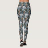 Leggings Lhasa Apso Chien à Moto Noël (Dos)