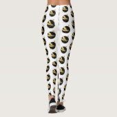 Leggings libellule d'or en cercle noir (Dos)