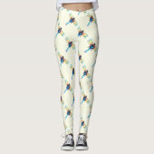 Leggings libellules iridescentes blanc (Devant)
