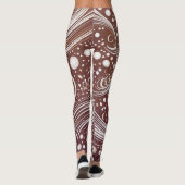 Leggings Libérez votre créativité : Des pattes Motifs funky (Dos)