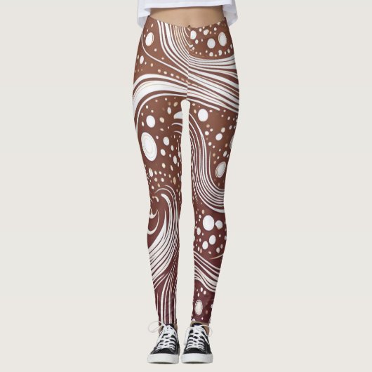 Leggings Libérez votre créativité : Des pattes Motifs funky (Devant)