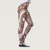 Leggings Libérez votre créativité : Des pattes Motifs funky (Droite)