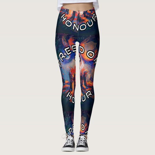 Leggings Liberté et honneur (Devant)