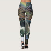 Leggings licolons blancs longs licorne faune (Dos)