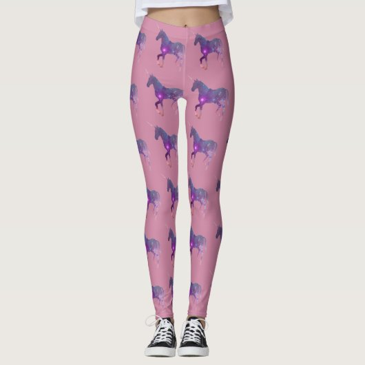 LEGGINGS LICORNE POURPRE (Devant)