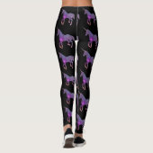 LEGGINGS LICORNE POURPRE ET NOIRE (Dos)