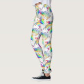 Leggings Licorne Princesse Explosion Arc-en-ciel (Gauche)