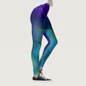 Leggings Lien d'une jambe d'oeil | Purple, Or, Turquoise (Droite)