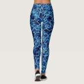 Leggings Lierre bleu givré (Dos)