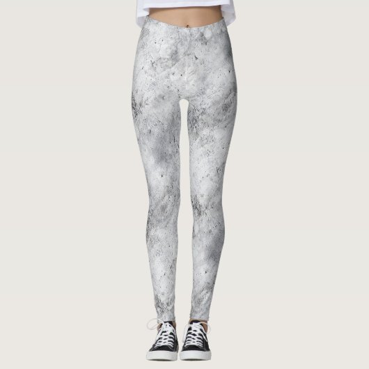 Leggings Light Concrete Plaster Texture with Distress (Devant)