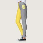 Leggings Light Yellow and Soft Gray Customize (Gauche)