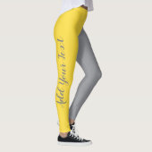 Leggings Light Yellow and Soft Gray Customize (Droite)
