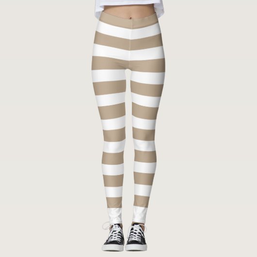 Leggings Ligne beige (Devant)