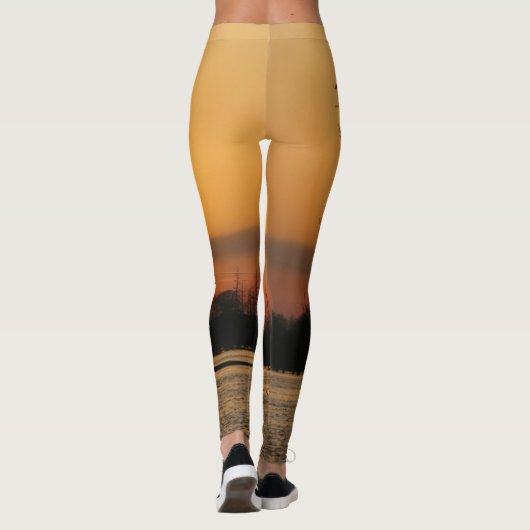 Leggings Ligne Bleue fine - Lever du soleil à Millwood (Dos)