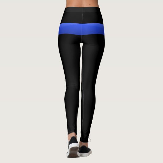 Leggings Ligne bleue mince (Dos)