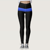 Leggings Ligne bleue mince (Devant)