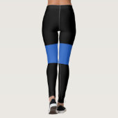 Leggings Ligne Bleue Mince Drapeau symbole de solidarité po (Dos)