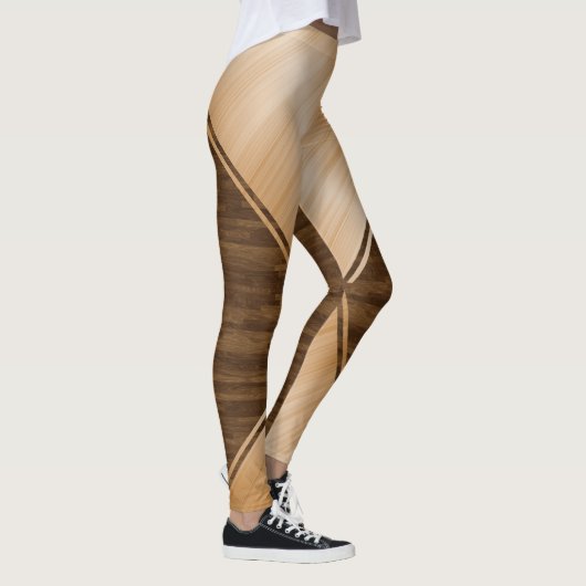 Leggings Ligne Bleue Mince - Inlay en Bois (Droite)
