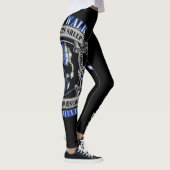 Leggings Ligne bleue mince police de chien de garde de (Droite)