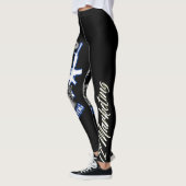 Leggings Ligne bleue mince police de chien de garde de (Gauche)
