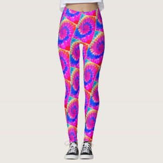 Leggings Ligne en spirale de Ylw de guêtres de TieDye