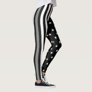 Leggings Ligne grise mince drapeau correctionnel de