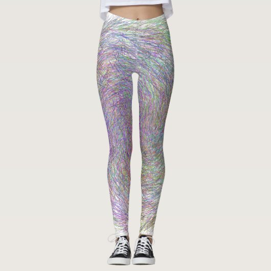Leggings Lignes Abstraites (Devant)