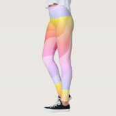 Leggings Lignes Abstraites Lumineuses (Gauche)