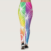 Leggings Lignes arc-en-ciel courbes (Dos)