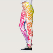 Leggings Lignes arc-en-ciel courbes (Gauche)
