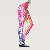 Leggings Lignes arc-en-ciel courbes (Droite)