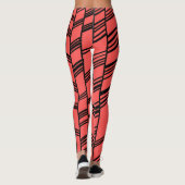 Leggings Lignes Art Déco saumon (Dos)