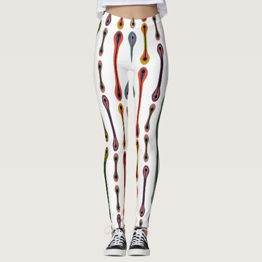 Leggings Lignes atomiques (Devant)