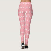 Leggings Lignes blanches roses (Dos)