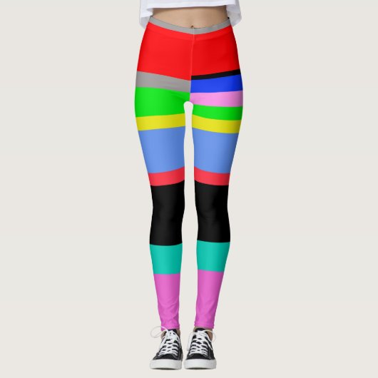 Leggings Lignes colorées (Devant)