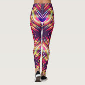 Leggings Lignes colorées abstraites (Dos)
