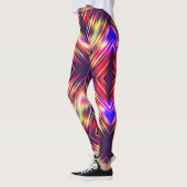 Leggings Lignes colorées abstraites (Gauche)