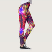 Leggings Lignes colorées abstraites (Droite)