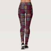 Leggings Lignes colorées carrées (Dos)