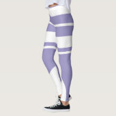 Leggings Lignes d'art Abstrait pastel Pale Lavender violet (Gauche)
