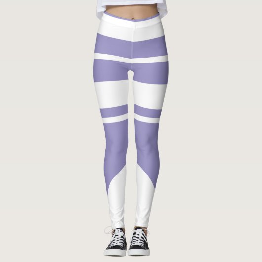 Leggings Lignes d'art Abstrait pastel Pale Lavender violet (Devant)