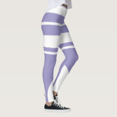 Leggings Lignes d'art Abstrait pastel Pale Lavender violet (Droite)