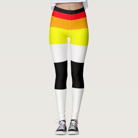 Leggings Lignes d'automne (Devant)
