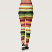 Leggings Lignes de couleurs d'automne (Dos)