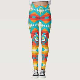 Leggings Lignes de formes tribales