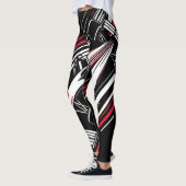 Leggings Lignes de vitesse de voiture de course de formule (Gauche)